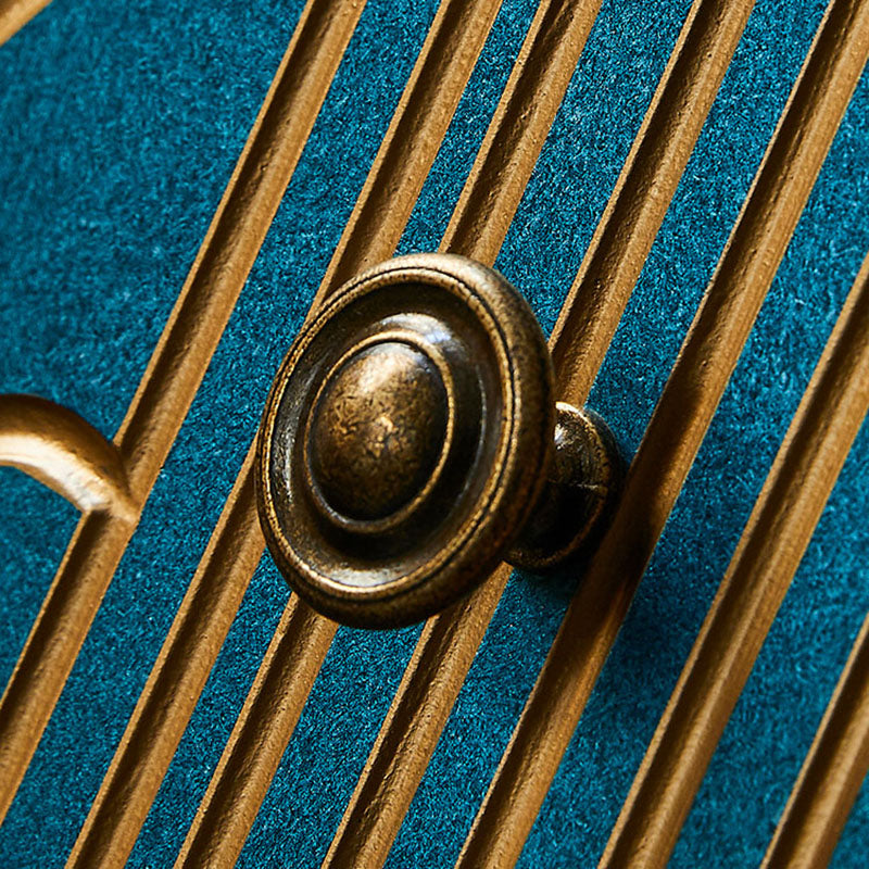 Luxurious Buffet Table Gold Frame Multi Drawer Dining Table for Living Room