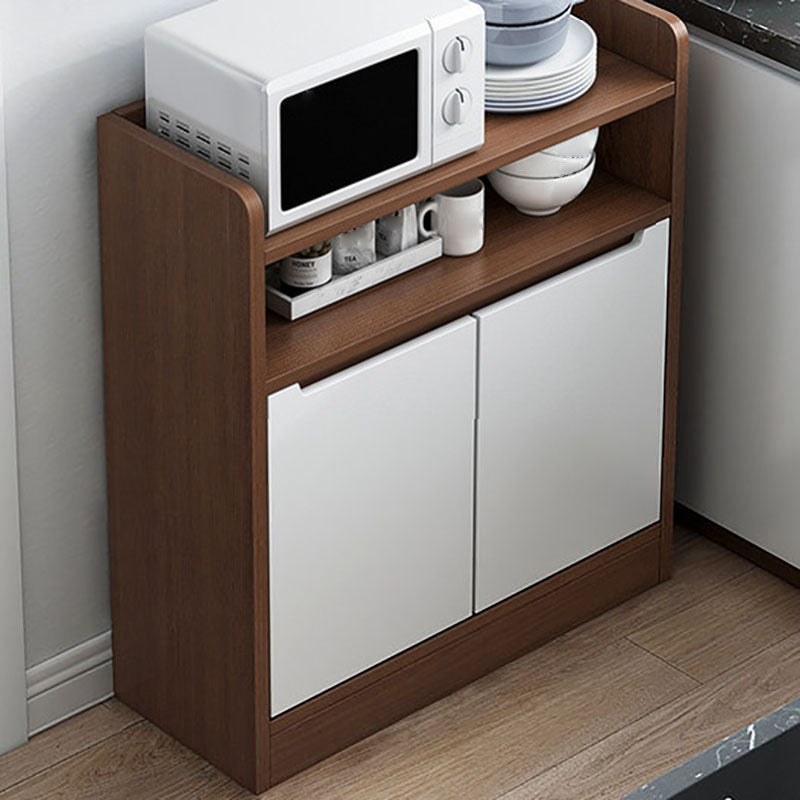 Modern Living Room Buffet/Console Open Storage Cabinets Sideboard Table