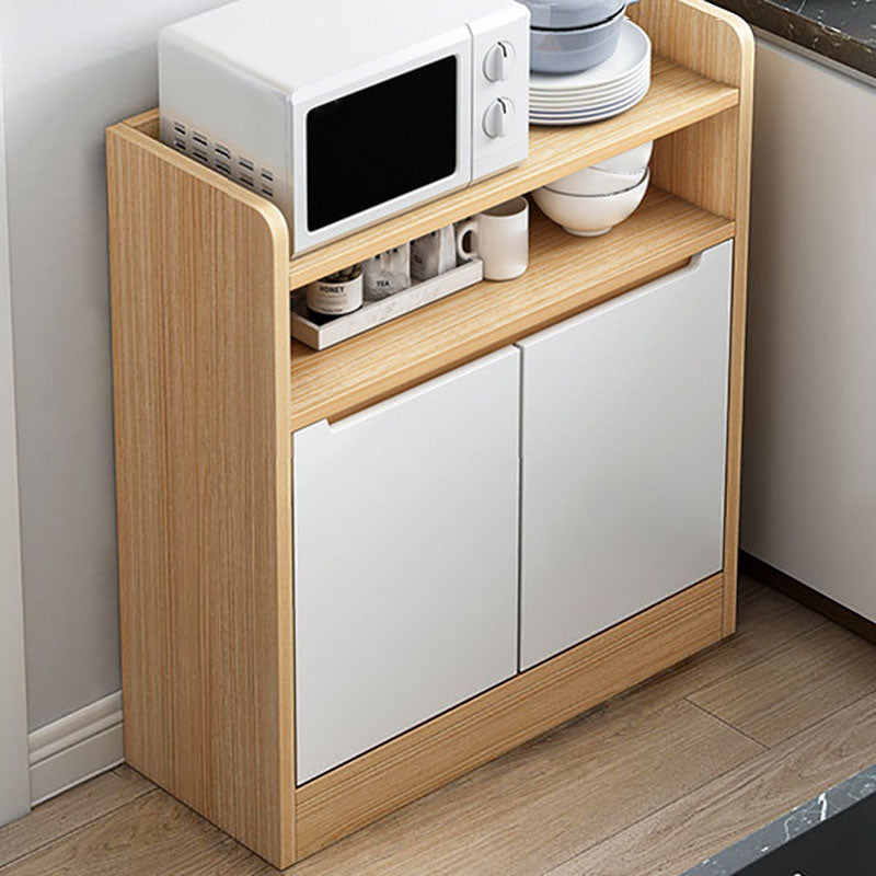 Modern Living Room Buffet/Console Open Storage Cabinets Sideboard Table