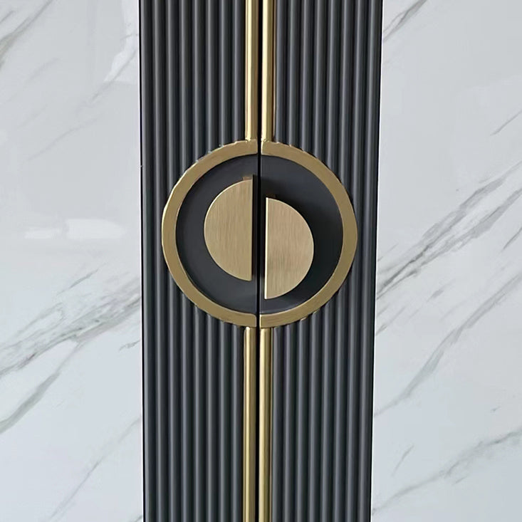 Glam Style Dining Server Stone Top 36-inch Height Buffet Server for Kitchen