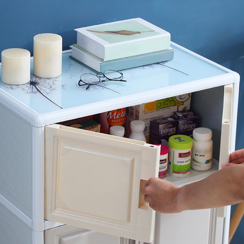 Modern Plastic Cabinets Sideboard Buffet Multicolored Living Room Buffet