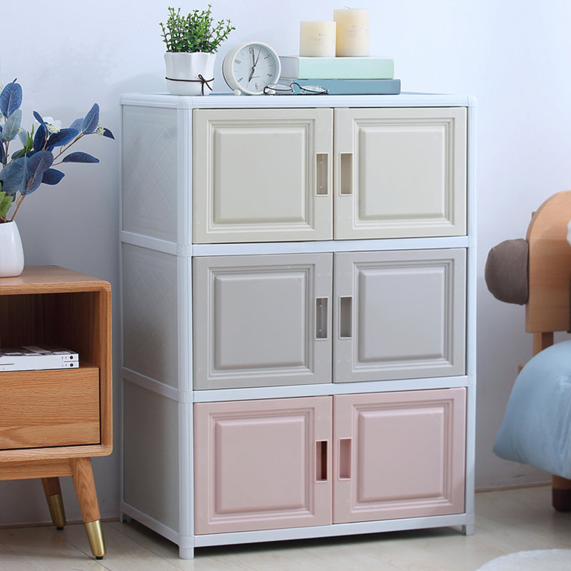 Modern Plastic Cabinets Sideboard Buffet Multicolored Living Room Buffet