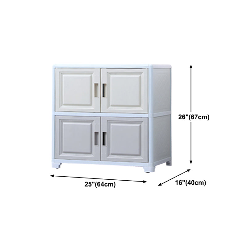 Modern Plastic Cabinets Sideboard Buffet Multicolored Living Room Buffet