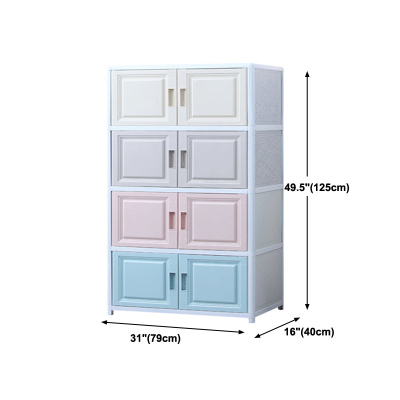 Modern Plastic Cabinets Sideboard Buffet Multicolored Living Room Buffet