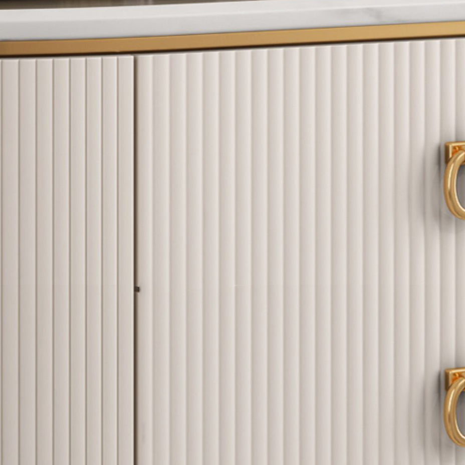 Glam Style Buffet Sideboard with Engineered Wood Drawers and Storage for Dining Room