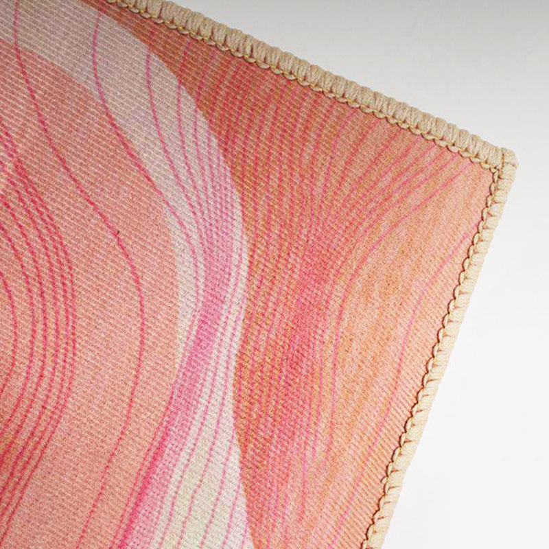 Green Universe Rug Polyester Simple Indoor Rug Stain Resistant Rug for Living Room