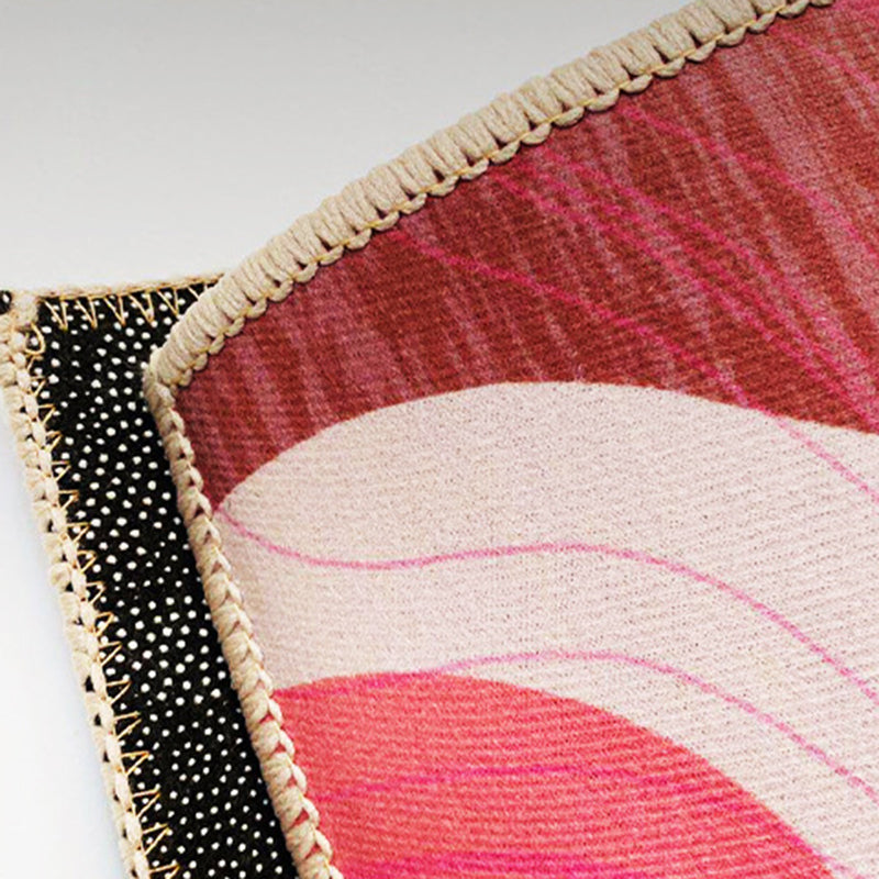 Green Universe Rug Polyester Simple Indoor Rug Stain Resistant Rug for Living Room