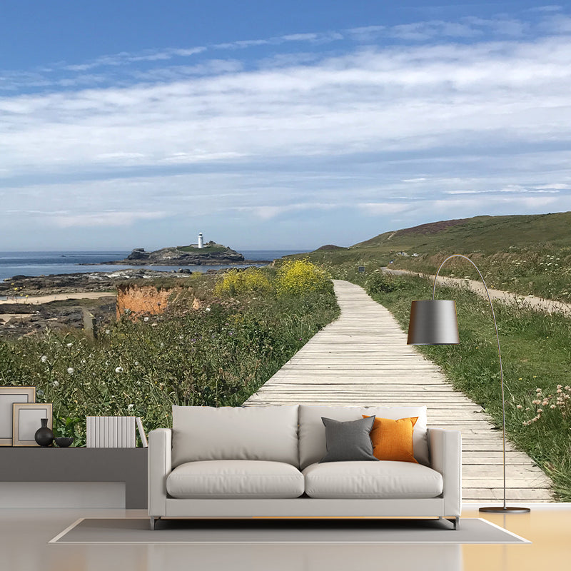 Modern Style Wall Mural Wallpaper Outdoor Path Living Room Wall Mural