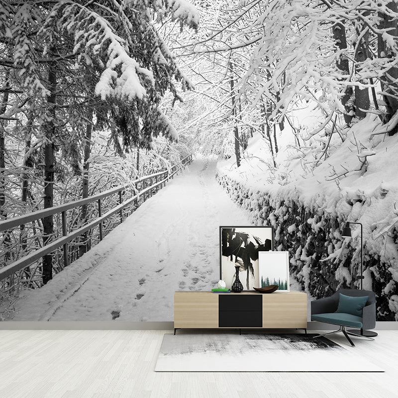 Environment Friendly Resistant Mural Wallpaper Outdoor Path Sleeping Room Wall Mural