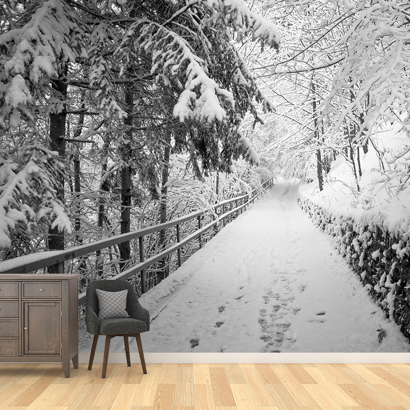 Environment Friendly Resistant Mural Wallpaper Outdoor Path Sleeping Room Wall Mural