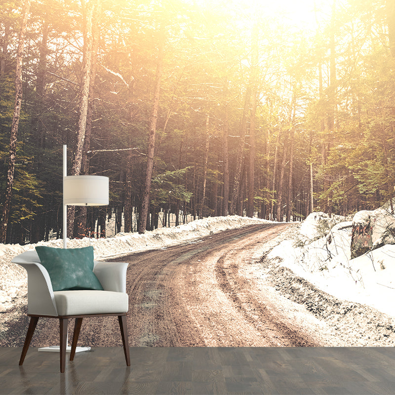 Environment Friendly Resistant Mural Wallpaper Outdoor Path Sleeping Room Wall Mural