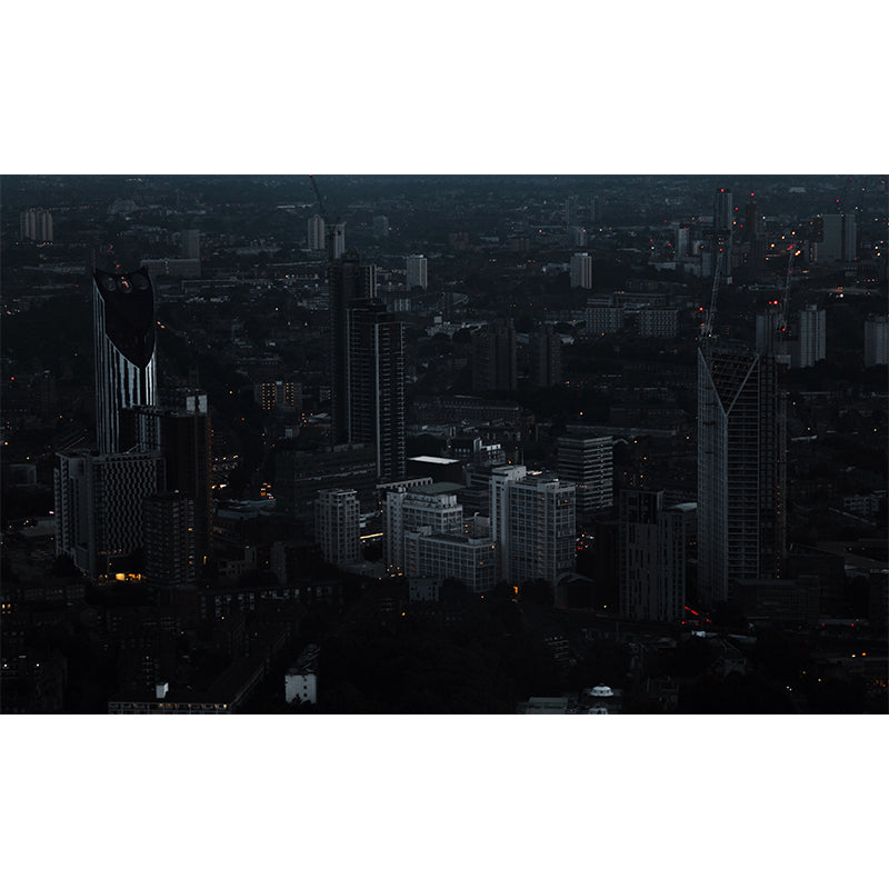 Modern Photography Mural Wallpaper City Night Scene Sitting Room Wall Mural