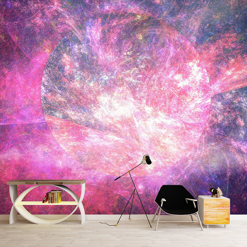 Dreamy Galaxy Photography Mural Wallpaper Environment Friendly Living Room Wall Mural