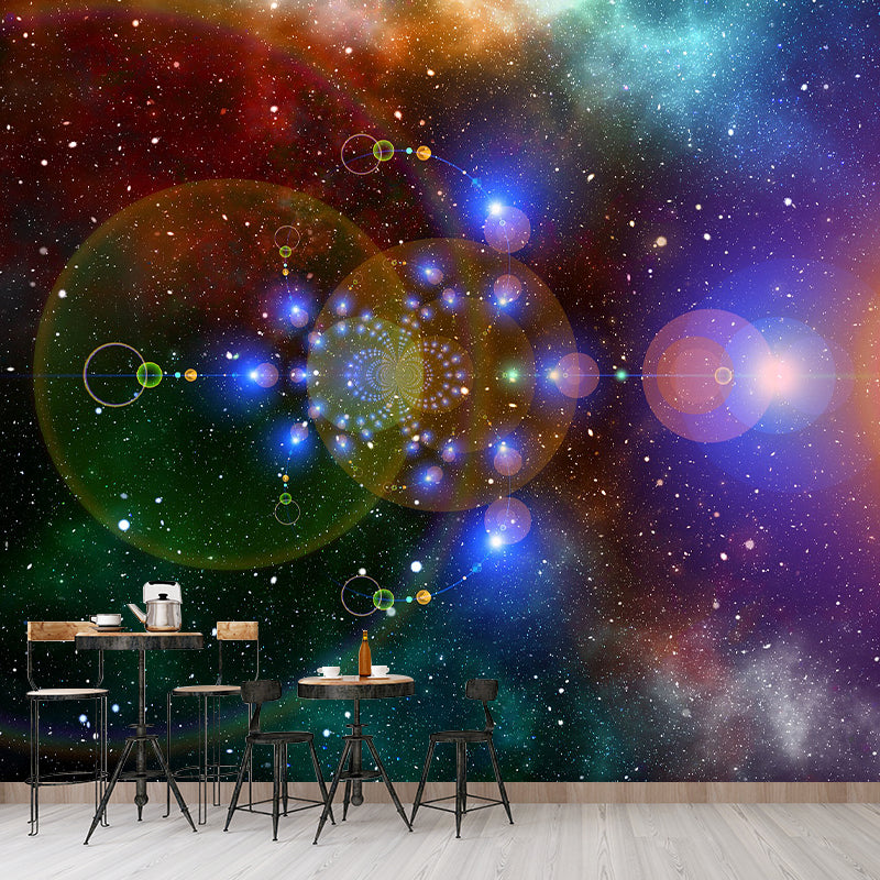 Wall Mural Photography Environment Friendly Mural Wallpaper Dreamy Galaxy Bedroom