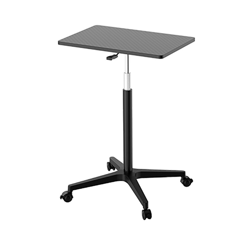 Rectangular Standing Desk Manufactured Wood Adjustable Desk with Caster Wheels