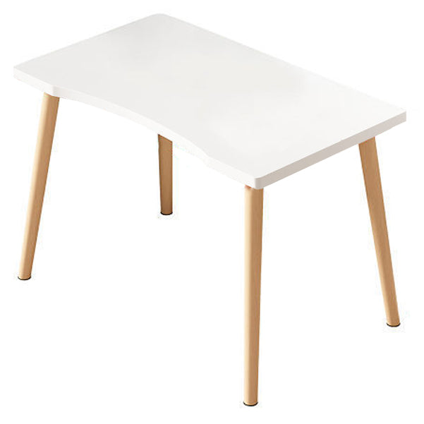 Free Form Contemporary Writing Desk Manufactured Wood Parsons Base Desk