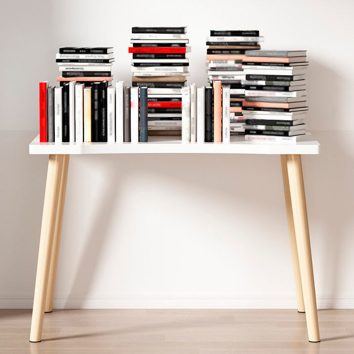 Free Form Contemporary Writing Desk Manufactured Wood Parsons Base Desk