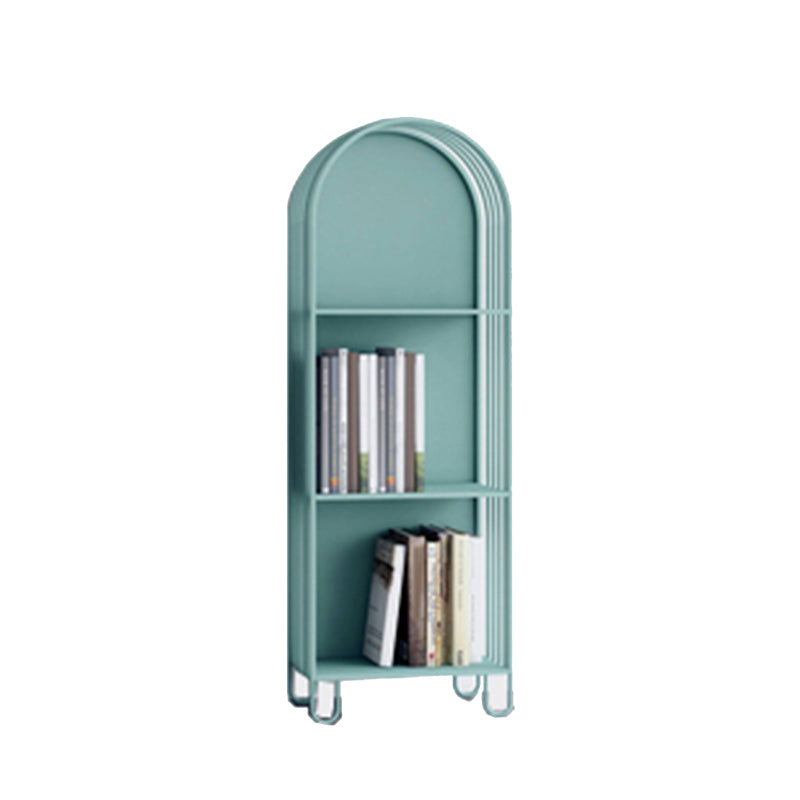 Modern Style Standard Bookshelf Closed Back Metal Bookcase for Home