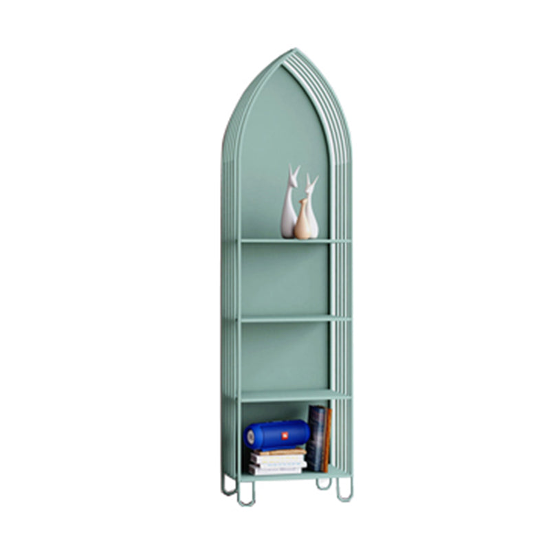 Modern Style Standard Bookshelf Closed Back Metal Bookcase for Home