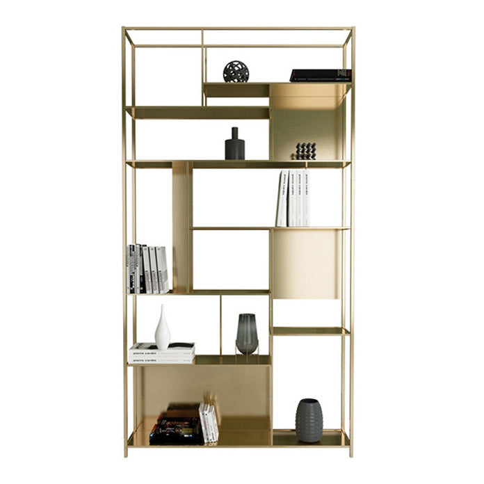 Contemporary Iron Etagere Bookshelf Vertical Office and Living Room Bookcase