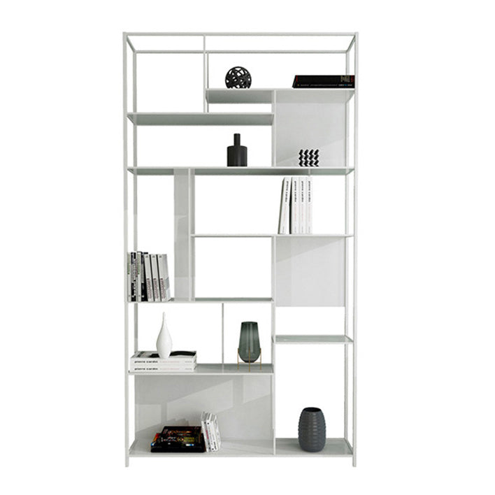 Contemporary Iron Etagere Bookshelf Vertical Office and Living Room Bookcase