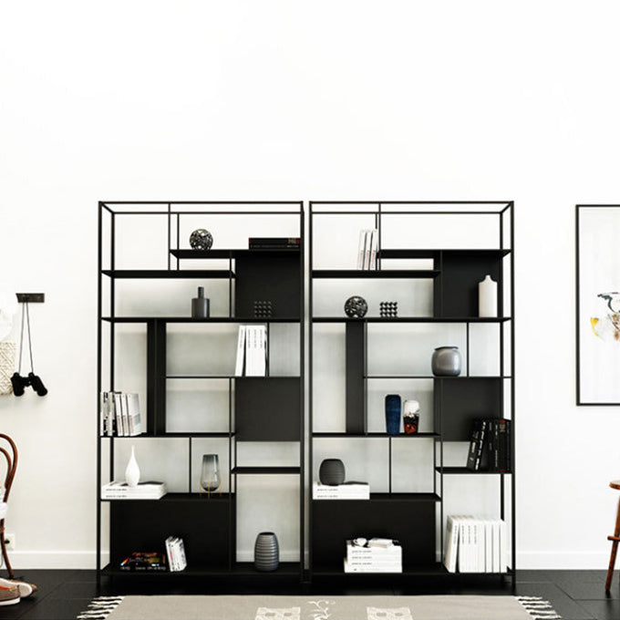 Contemporary Iron Etagere Bookshelf Vertical Office and Living Room Bookcase