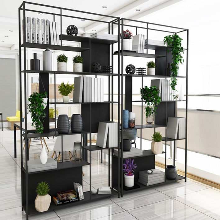 Contemporary Iron Etagere Bookshelf Vertical Office and Living Room Bookcase