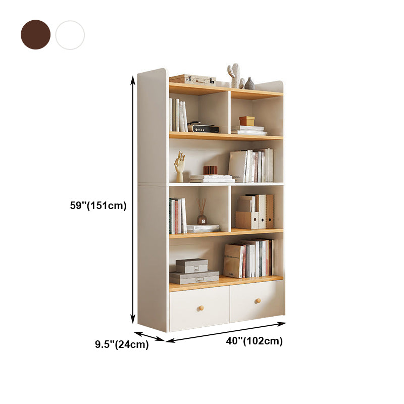 Modern Style Bookcase Engineer Wood Standard Bookshelf for Home Office