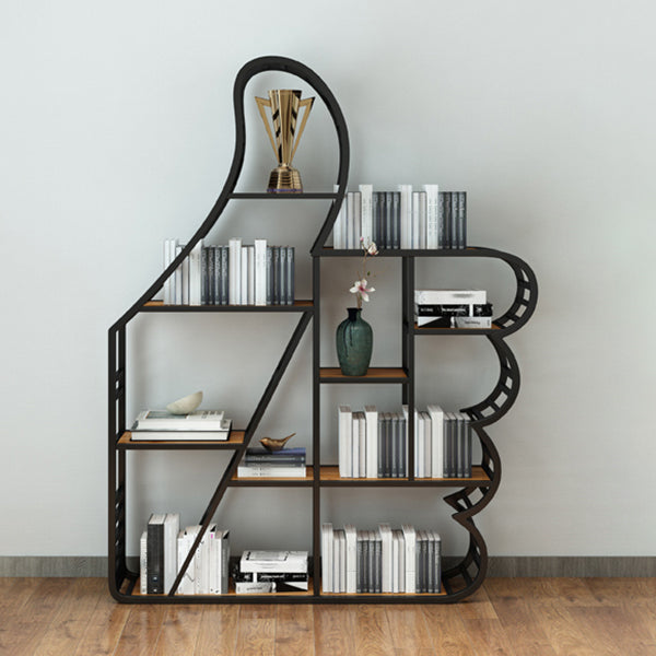 Geometric Shelf Bookcase Modern Metal Bookshelf for Home Office
