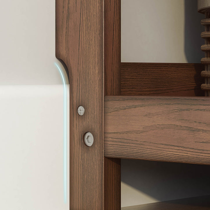 Simple Shelf Standard Wooden Bookcase Modern Bookshelf for Office