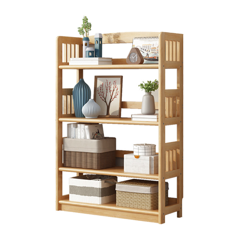 Simple Shelf Standard Wooden Bookcase Modern Bookshelf for Office