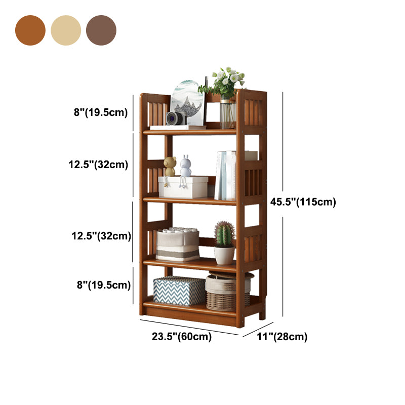 Simple Shelf Standard Wooden Bookcase Modern Bookshelf for Office