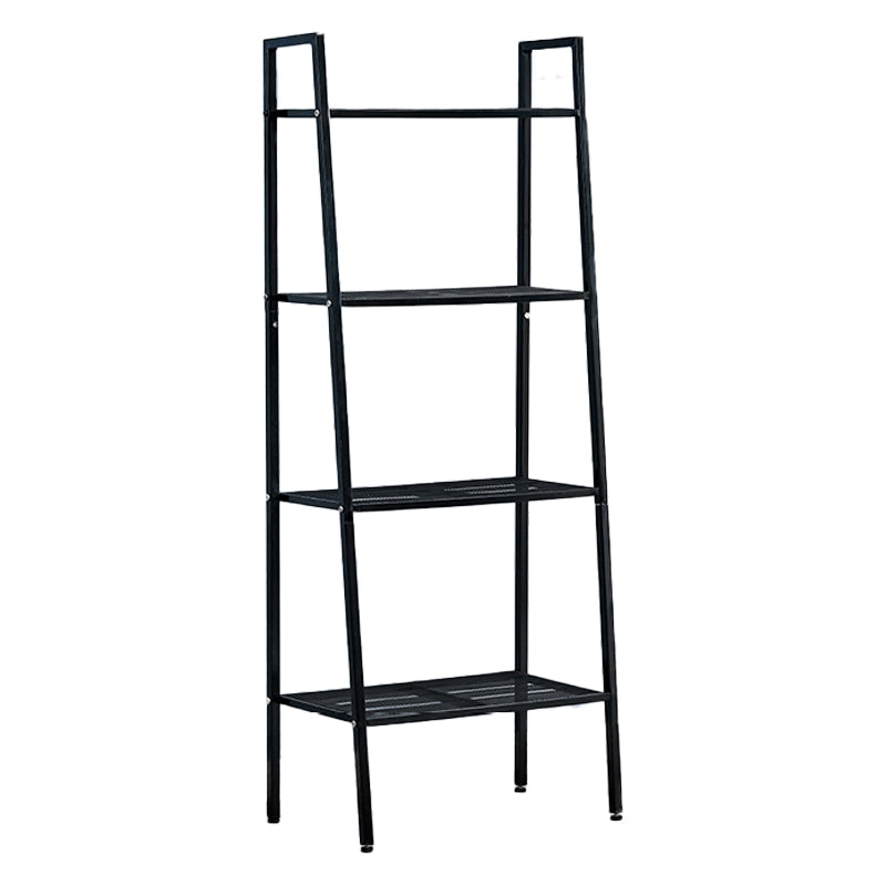 Ladder Bookshelf Metal Contemporary Open Bookcase for Home Office