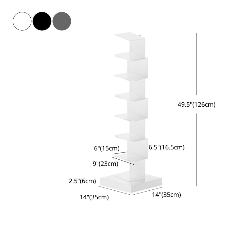 13.78"W Bookshelf Contemporary Style Invisible Bookcase for Home and Office