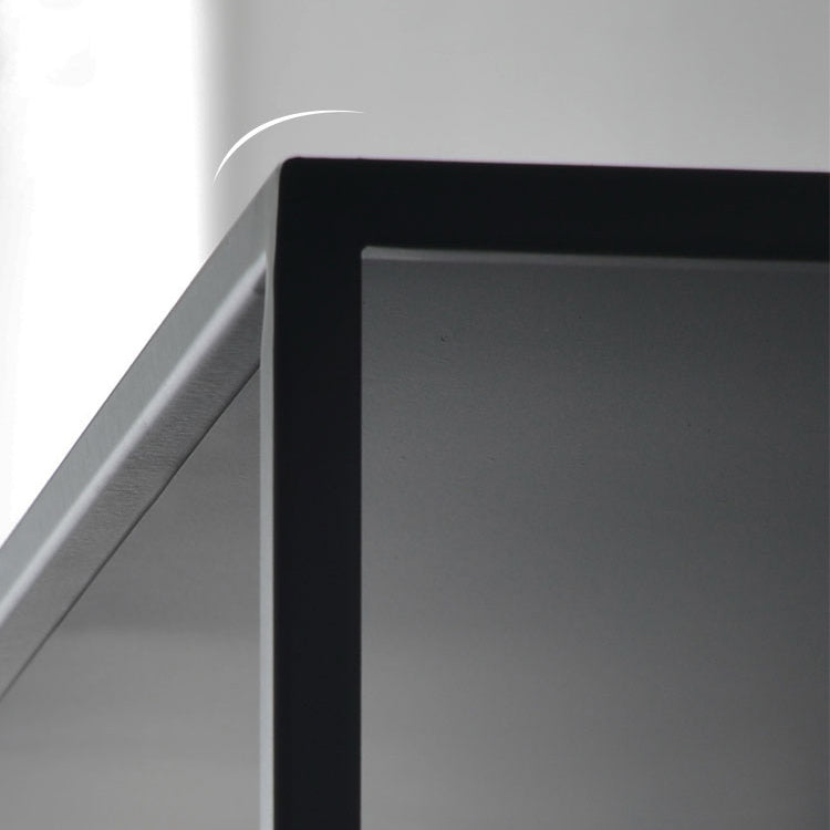 70.87"H Bookcase Black Open Back Modern Style Bookshelf for Home and Office