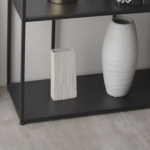 70.87"H Bookcase Black Open Back Modern Style Bookshelf for Home and Office