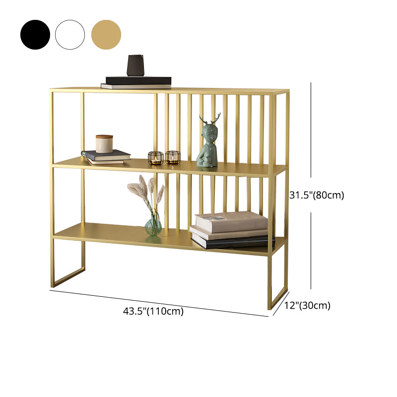 Modern Style Etagere Bookcase Open Back Metal Bookshelf for Home