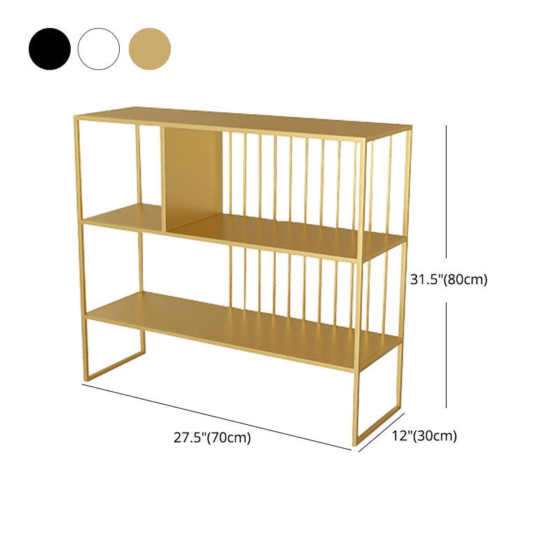Modern Style Etagere Bookcase Open Back Metal Bookshelf for Home