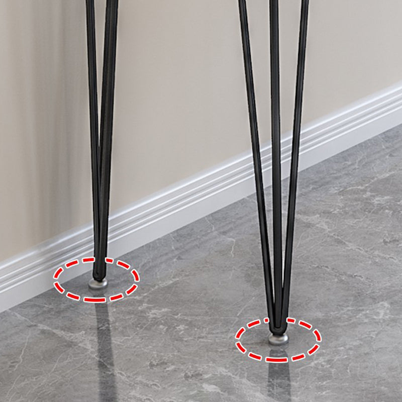 Wood Bar Dining Table Modern Rectangle Bar Table with 4 Legs Base for Milk Tea Shop