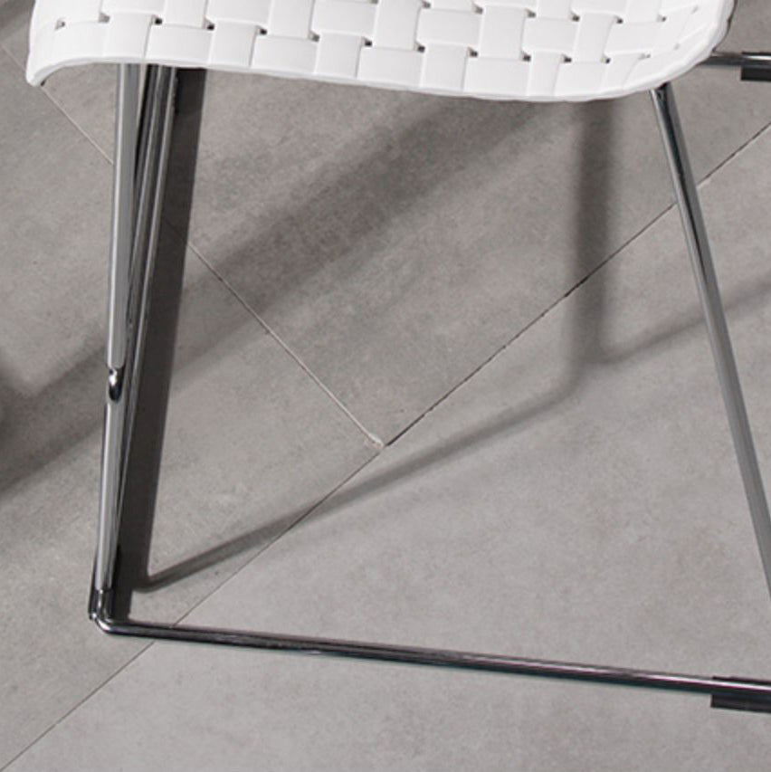 Modern Bar-stool Plastic Counter Bar Stool with Metal Legs for Kitchen