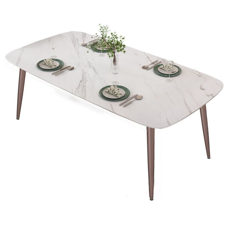 1/4/5/7 Pieces Dining Chairs Set  Dining Table Set with Sintered Stone Top