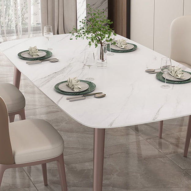 1/4/5/7 Pieces Dining Chairs Set  Dining Table Set with Sintered Stone Top