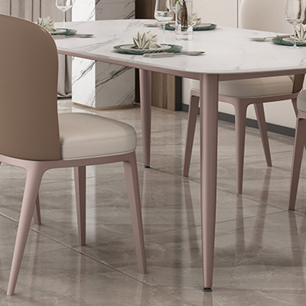 1/4/5/7 Pieces Dining Chairs Set  Dining Table Set with Sintered Stone Top