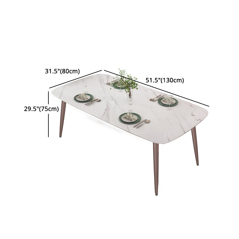 1/4/5/7 Pieces Dining Chairs Set  Dining Table Set with Sintered Stone Top