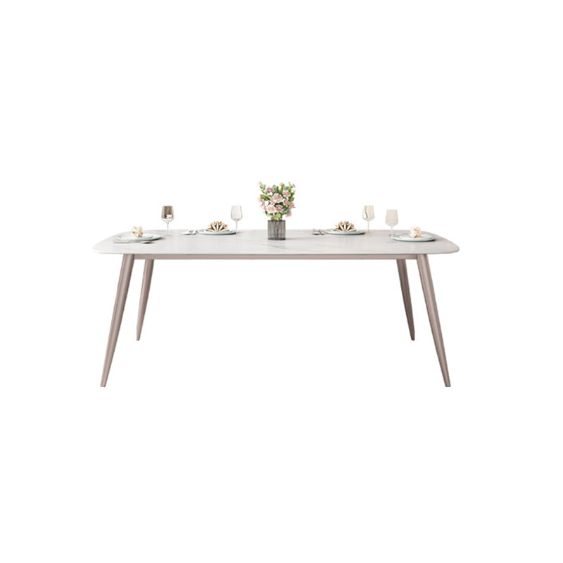 1/2/5/7 Pieces Dining Chairs Set  White Rectangular Dining Room Table Set for Home Use