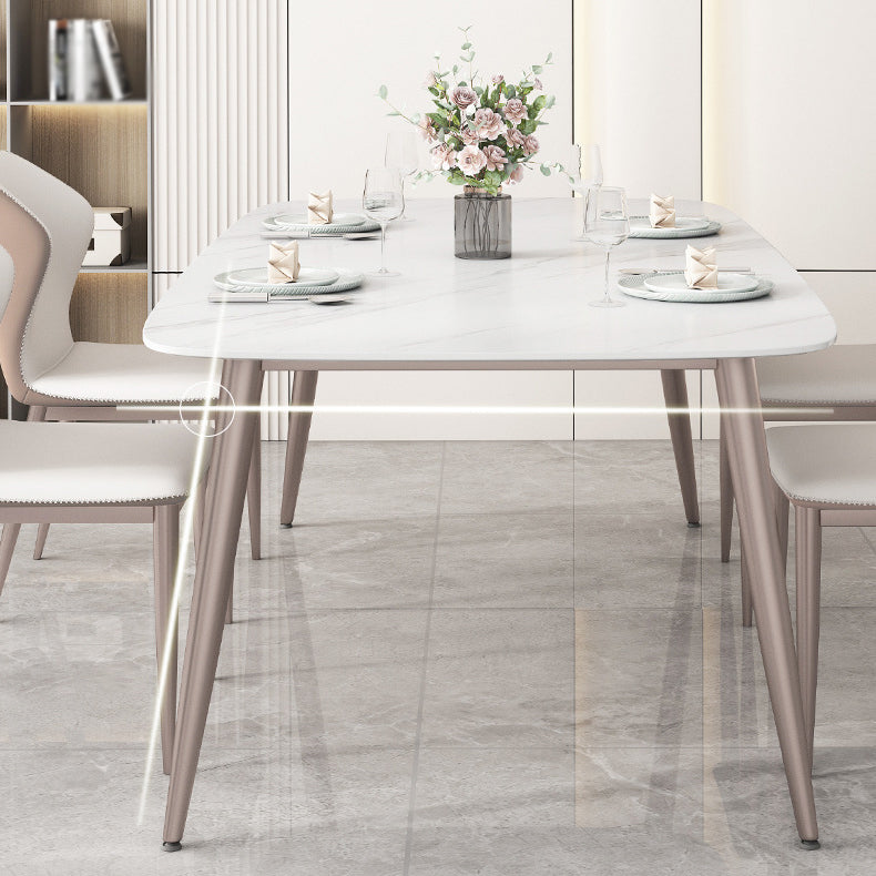 1/2/5/7 Pieces Dining Chairs Set  White Rectangular Dining Room Table Set for Home Use