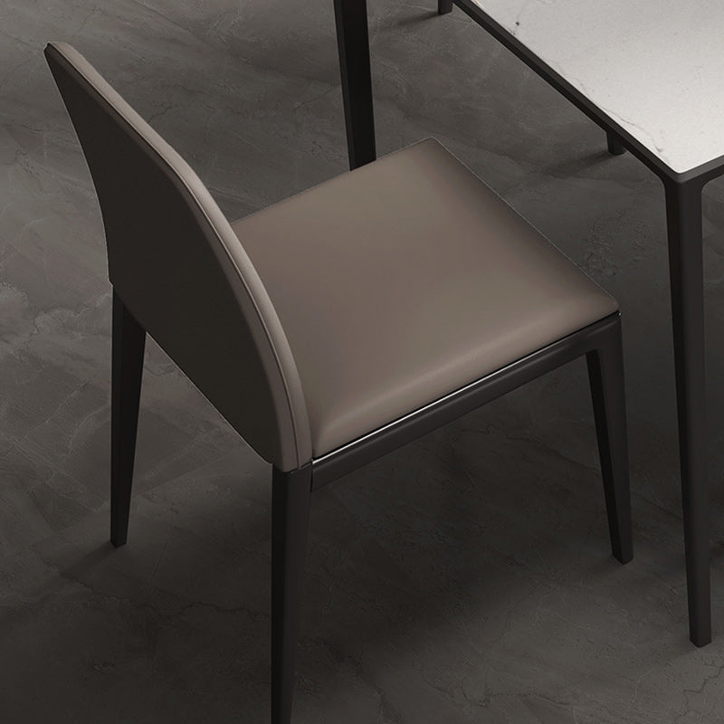 Designer Style 1/2/5/7 Pieces Dining Set Sintered Stone Top Table with Leather Chairs