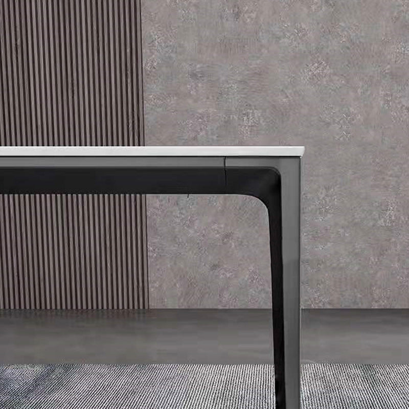 Designer Style 1/2/5/7 Pieces Dining Set Sintered Stone Top Table with Leather Chairs