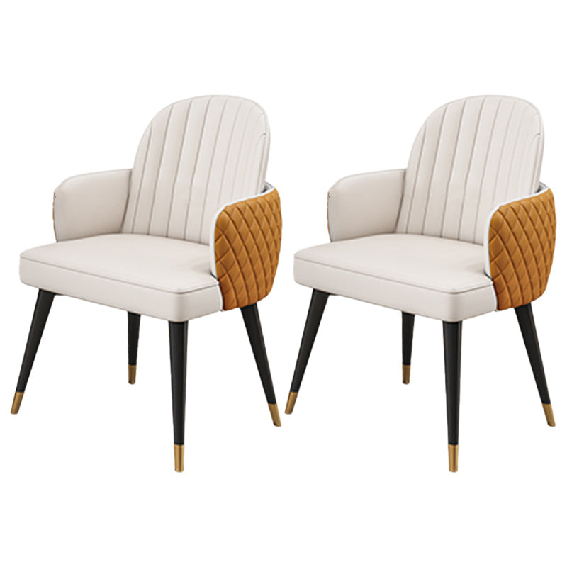 Glam 1/2/3/4/5 Pieces Dinette Set with White Sintered Stone Top Round Dining Table Set
