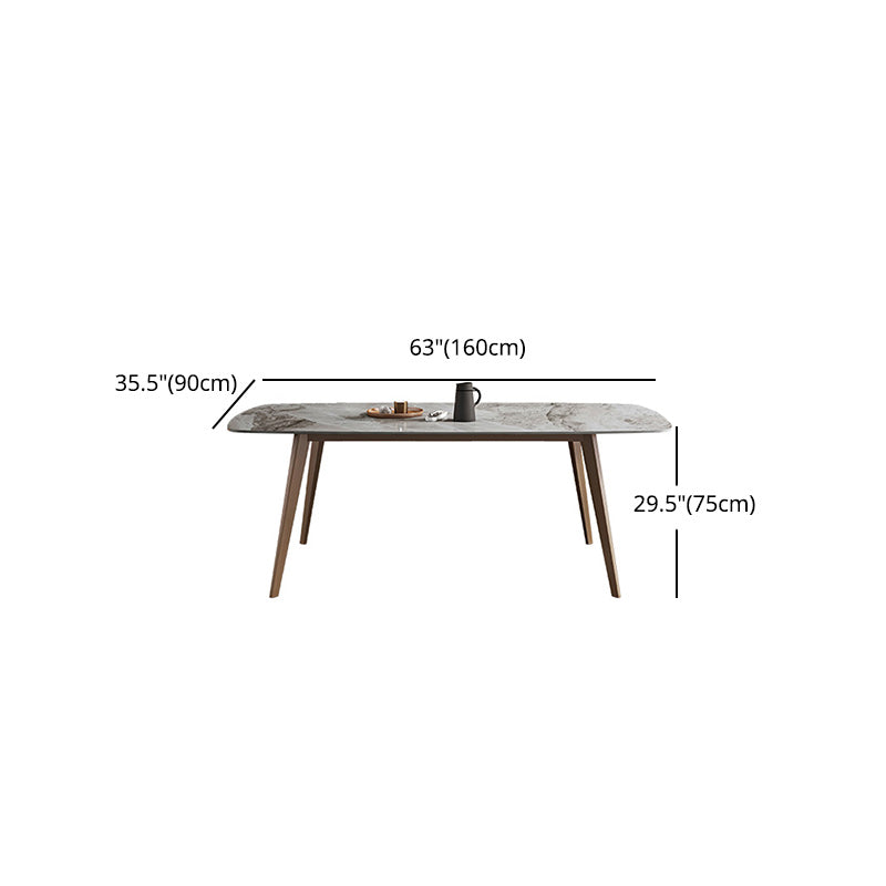 Glam 1/2/5/7 Pieces Dinette Set with Sintered Stone Top Rectangle Dining Table Set